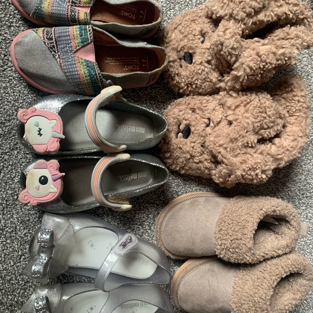 Toddler girl lot (Mini Melissa, Zara, toms)